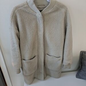 Eddie Bauer Cream Teddy Jacket